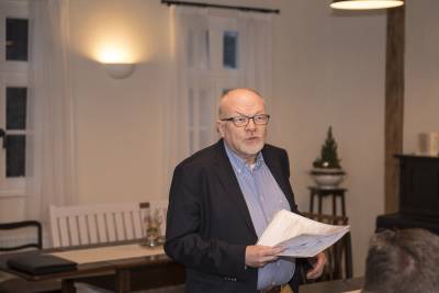 Politischer Stammtisch 23. Januar 2018 - Begrüßung durch den 1.Vorsitzenden Joachim Fomm