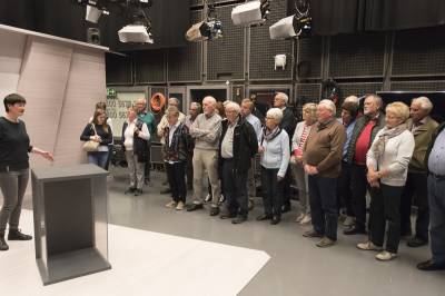 Besuch Landtag-NRW und WDR am 26.04.2018 in Dsseldorf - Die Beelener Reisegruppe im Fernsehstudio des WDR!