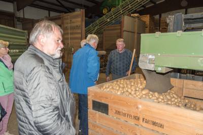 Besuch Kartoffelhof Fartmann - Besichtigung der Kartoffessortieranlage